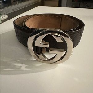 GUCCI SIGNATURE LEATHER BELT (Men’s)